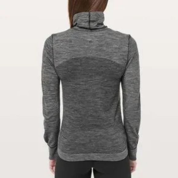Lululemon wooly wunder baselayer‎ turtleneck top size 6 grey - Picture 2 of 6